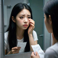 悩む女性イラスト